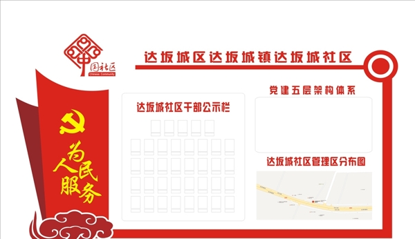 社區(qū)干部公示欄