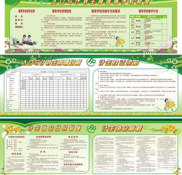 人口與計劃生育宣傳欄圖片