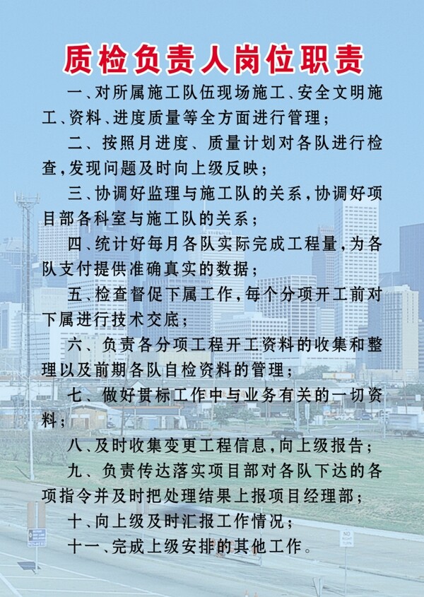 質(zhì)檢負(fù)責(zé)人崗位職責(zé)圖片