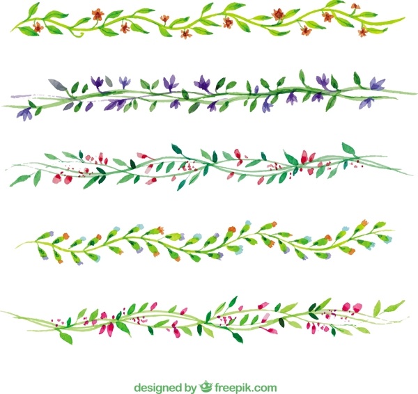 手繪花枝