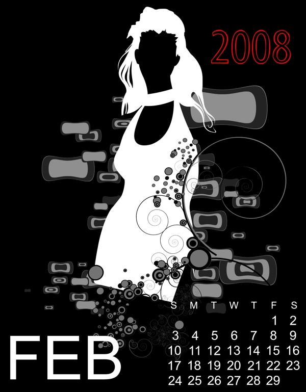 歐美風(fēng)格人物剪影矢量EPS114