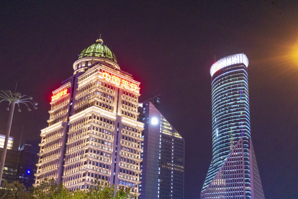 上海城市建筑夜景摄影