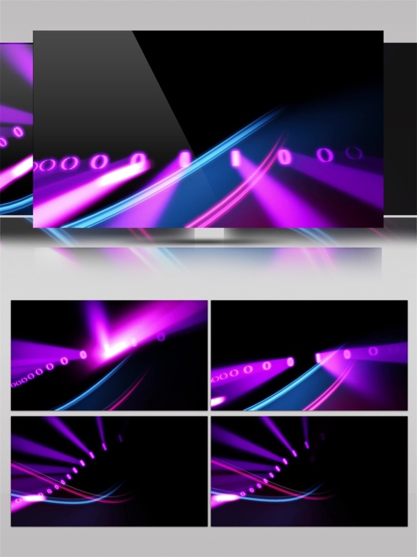紫色光束飞碟视频素材
