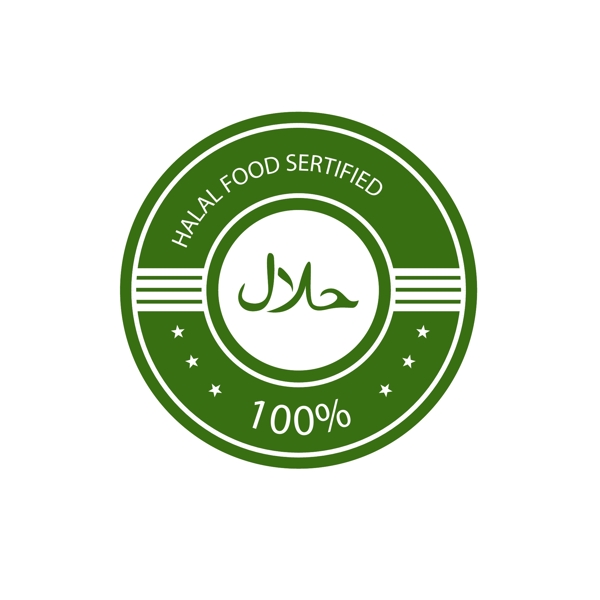 100圆形的绿色logo