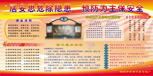 安全生產(chǎn)展板圖片