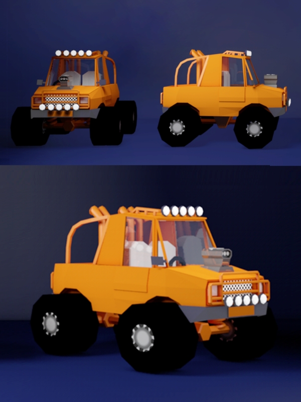 小車設(shè)計(jì)元素C4D