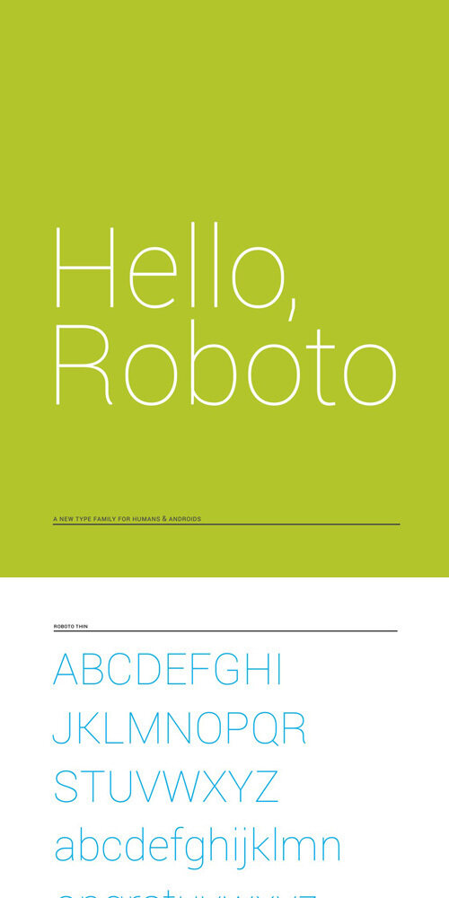 GooglenbspAndroid4.0nbspICS風(fēng)格字體nbspROBOTOnbsp