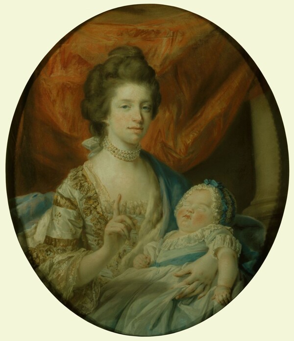 夏洛特王后与长女夏洛特公主图片