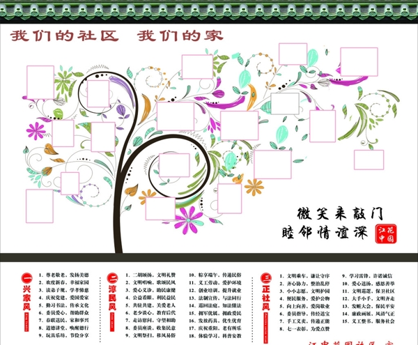三风笑脸墙