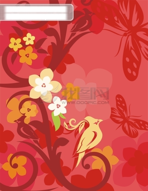 花紋底紋邊框精美矢量