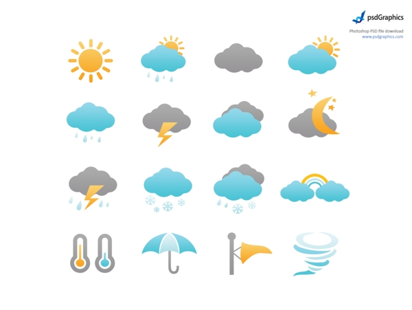 天氣圖標(biāo)icons