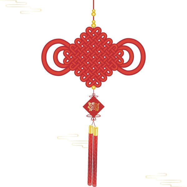 矢量手繪中國(guó)風(fēng)喜慶中國(guó)結(jié)裝飾可商用元素