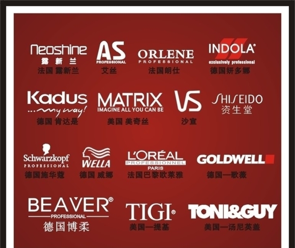 国际美发品牌标志图片