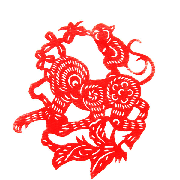 剪紙猴圖片