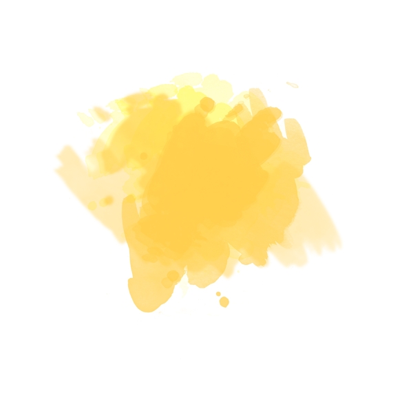 水彩底纹黄色动感水彩晕染墨迹标题