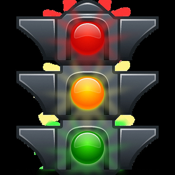 红绿黄信号灯图片免抠png透明图层素材