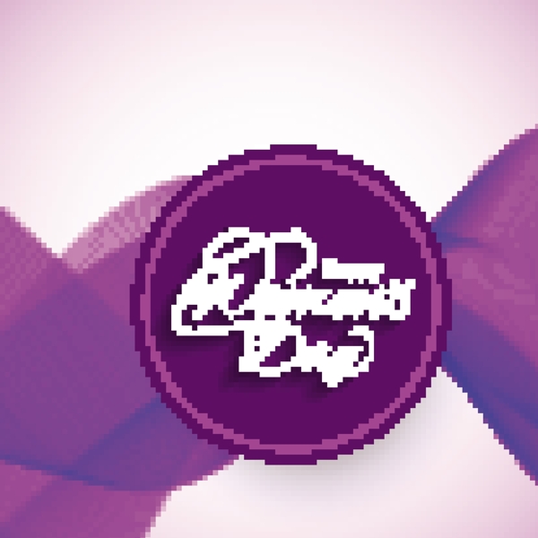 紫色圆圈艺术字素材背景