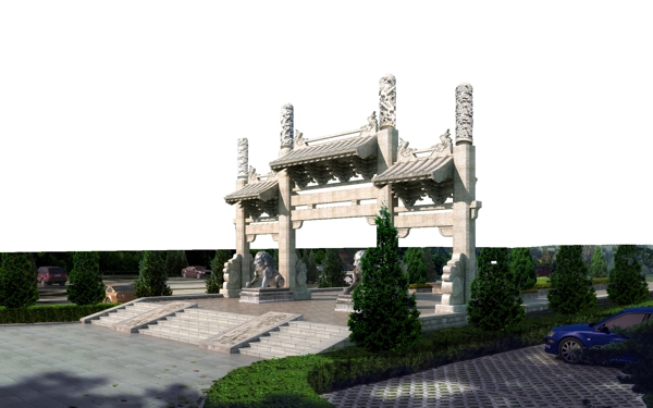 入口景觀PSD圖片