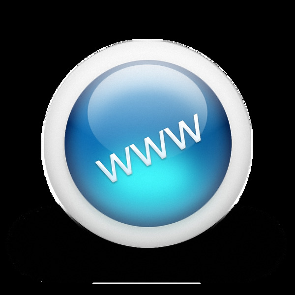 蓝色圆形互联网图标免抠png透明图层素材
