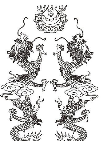 雙龍戲珠圖片