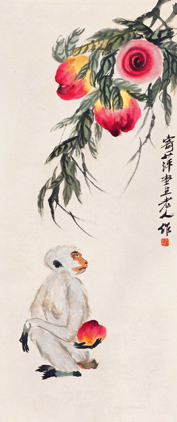 長壽封侯圖片