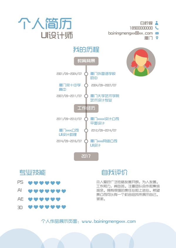 矢量創(chuàng)意簡(jiǎn)潔極簡(jiǎn)個(gè)人求職簡(jiǎn)歷