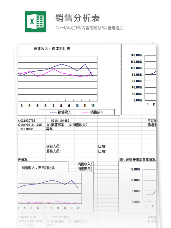 分析表格excel模板