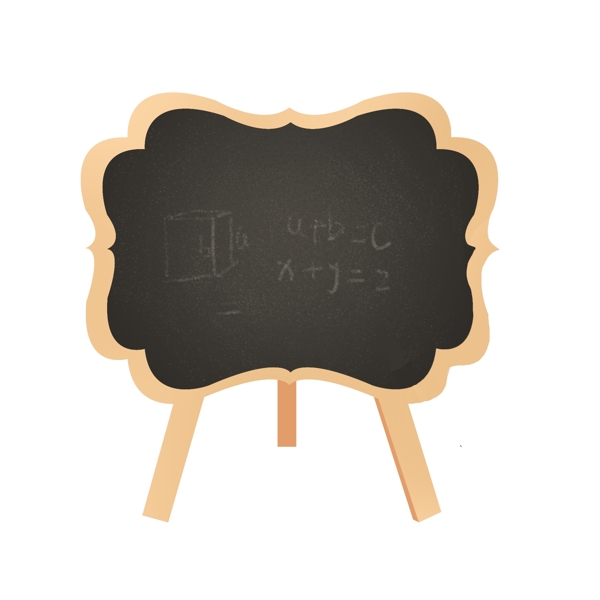 卡通黑板