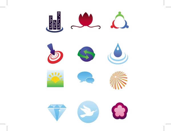 logo設計圖形元素矢量素材