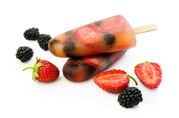 桑葚草莓冰糕图片