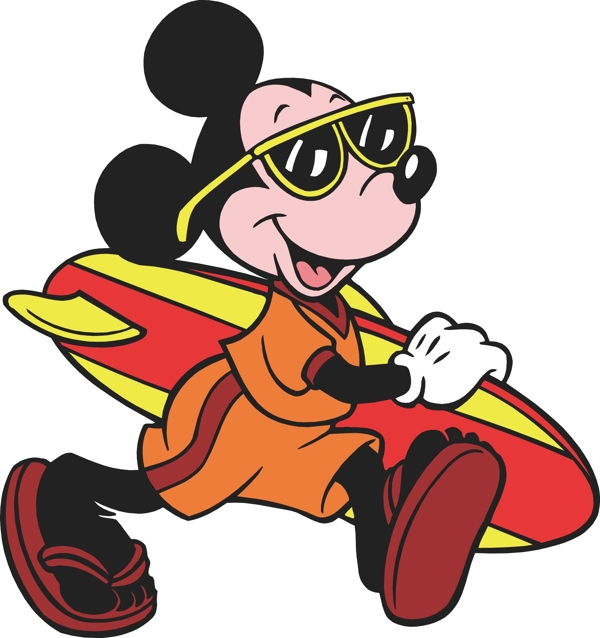 印花矢量图迪士尼米老鼠米奇童装免费素材