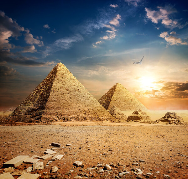 埃及金字塔狮身人面像图片
