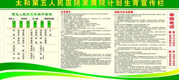 第五人民醫(yī)院計劃生育宣傳欄圖片