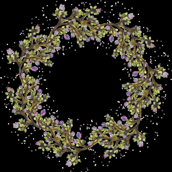 枯樹枝裝飾花環(huán)素材免扣