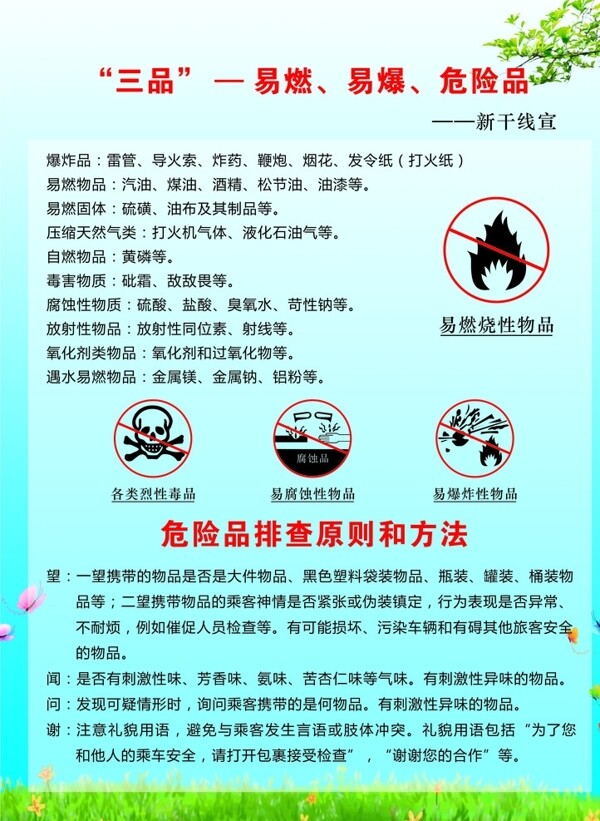 危險品海報
