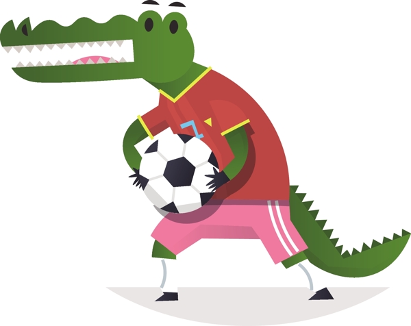 鳄鱼足球运动员