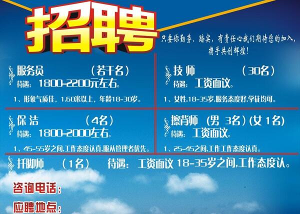 浴場招聘圖片
