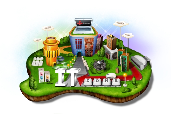 卡通IT3D模型