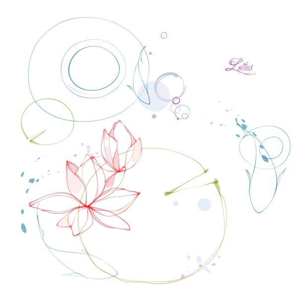 蓮花矢量圖