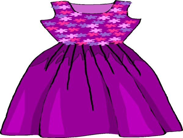 紫色女裙
