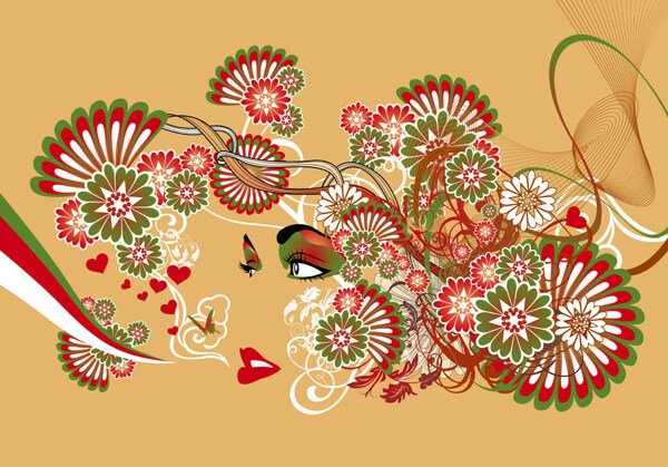 位圖插畫時尚插畫人物插畫插畫師免費素材