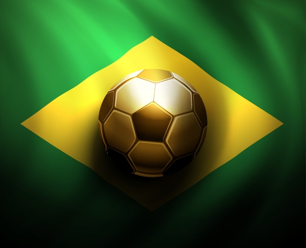 金色足球世界杯标志背景