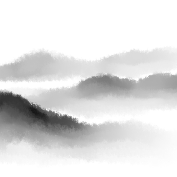 原創(chuàng)手繪水墨風(fēng)景可商用元素山