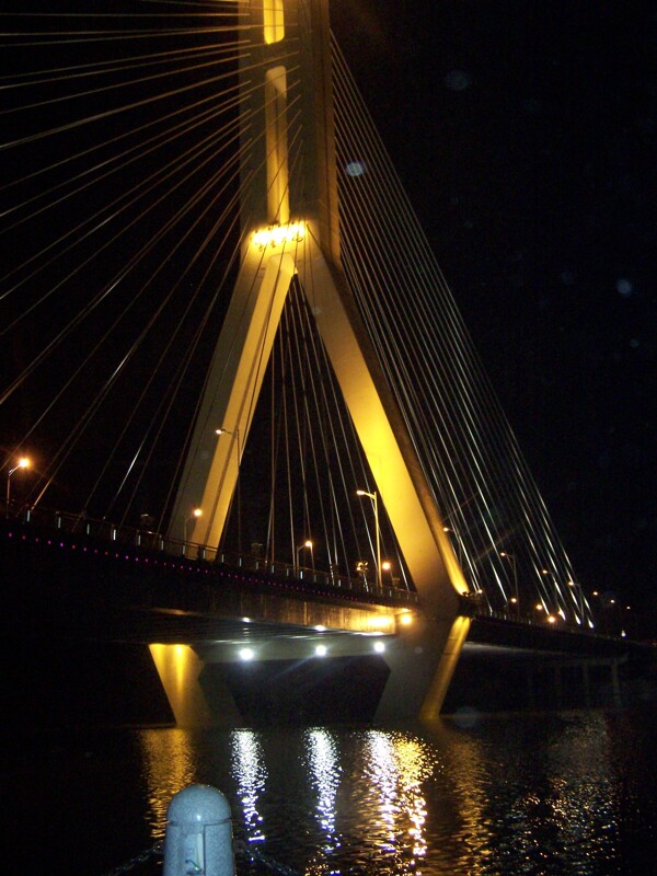 紫金大桥夜景图片