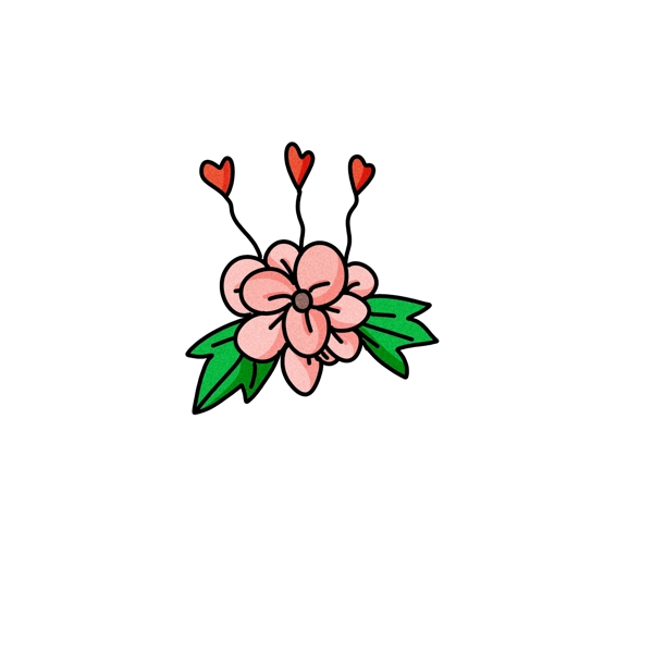 情人节粉色的小花