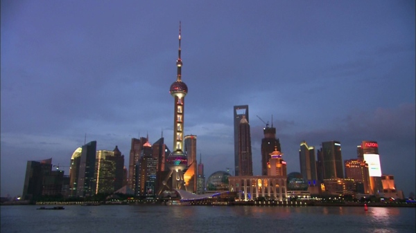 上海东方明珠城市夜景