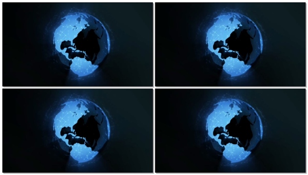 蓝月球背景视频素材