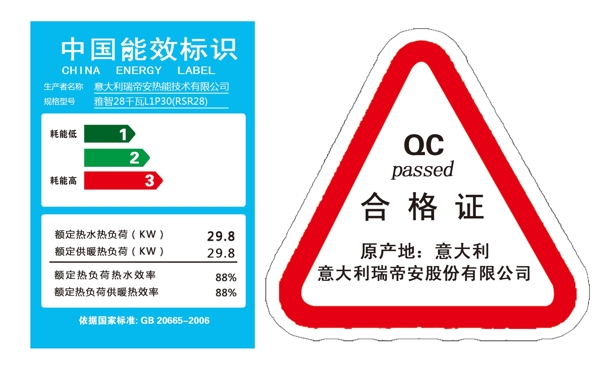 瑞帝安能效标识