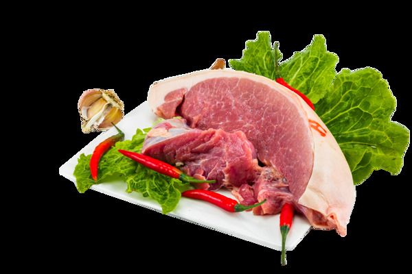 生鲜猪肉后腿肉图片