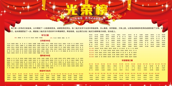 光榮榜圖片